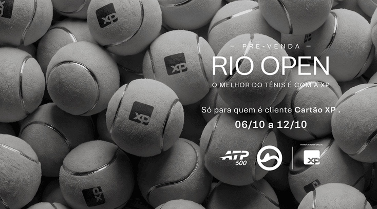 Rio Open 2027 terá pré-venda exclusiva para clientes Cartão XP; veja como comprar