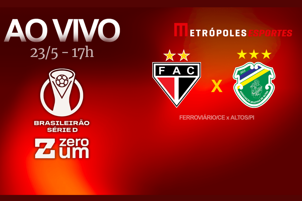 Série D ZeroUm: Metrópoles transmite Ferroviário-CE x Altos-PI ao vivo