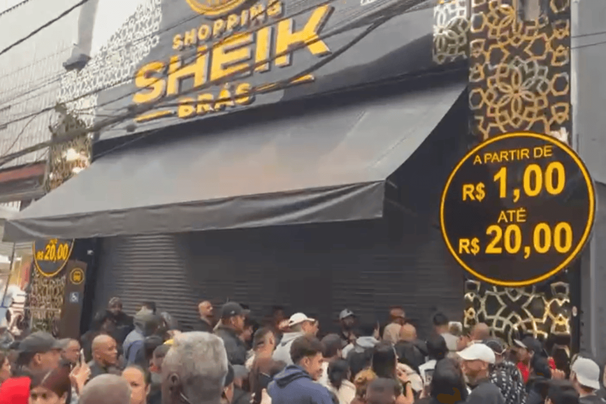 Loja que causou tumulto no Brás ao vender TV por R$ 20 reabre sem promoções