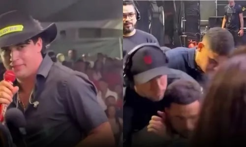 Natanzinho Lima é detonado após expulsar fã de palco em show; entenda