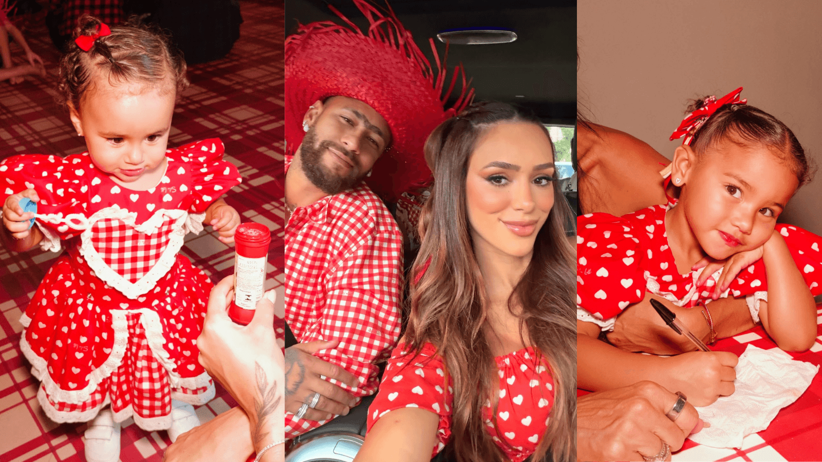 Carol Dantas e Bruna Biancardi posam juntas em festa junina fora de época