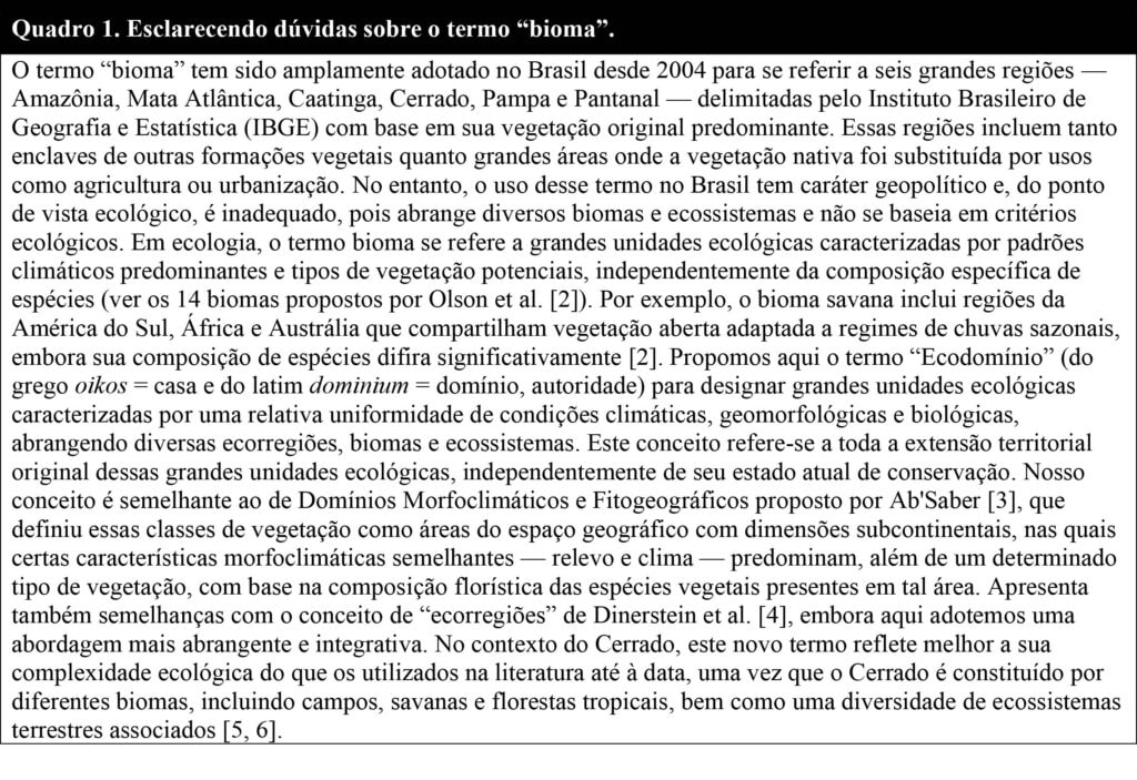A crise do Cerrado em revisão: – 1: introdução ao estudo
