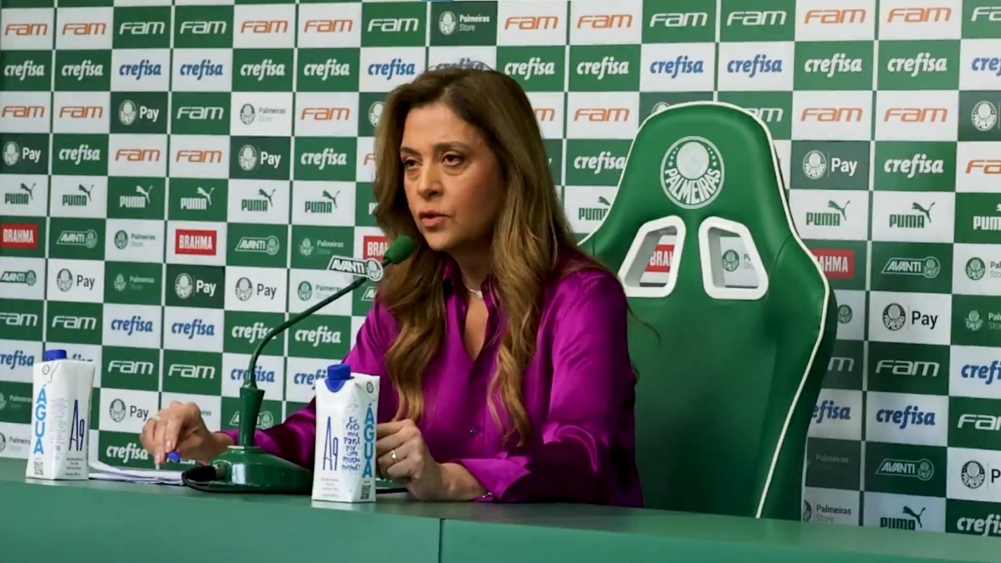 Leila Pereira posta mensagem de motivação no pior momento do Palmeiras