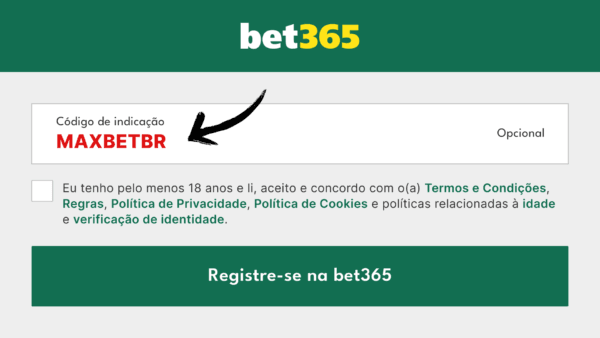 Código de indicação bet365 2026: Como usar no cadastro
