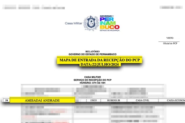 Suposto chefe de "gabinete do ódio" fez reuniões na sede do governo de PE