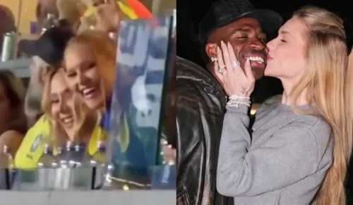 Virginia reage após público pedir casamento com Vini Jr: 'Ele merece'