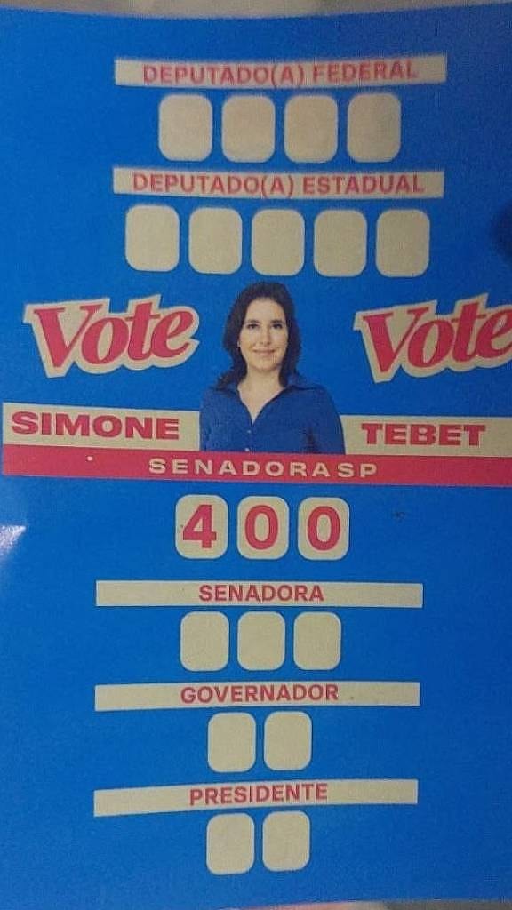Tebet omite Lula, Haddad e Marina em 1 milhão de panfletos