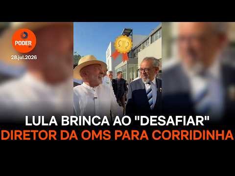 Lula brinca ao “desafiar” diretor da OMS para corridinha