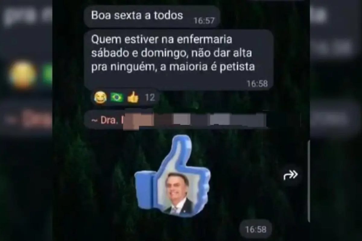 Hospital afasta médica que mandou trancar petistas durante as eleições