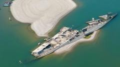 Os navios nazistas naufragados que estão emergindo no rio Danúbio