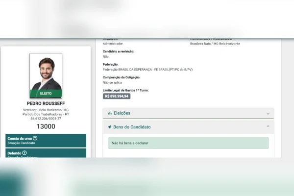 Sobrinho de Dilma vai de “sem bens” a R$ 78,6 mil declarados ao TSE
