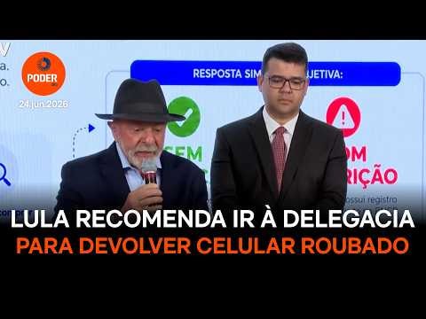 Fala de Lula sobre devolver celular roubado conflita com Código Penal