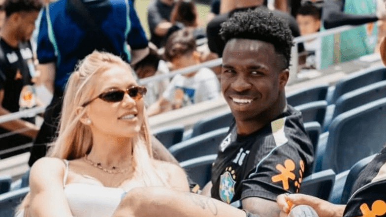 Virginia comemora golaço de Vini Jr. em amistoso do Brasil no Maracanã