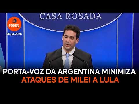 Porta-voz da Argentina minimiza críticas de Milei a Lula