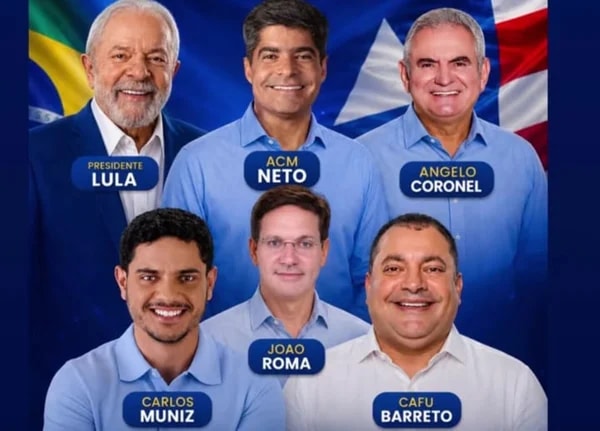 Justiça manda derrubar "santinho" de Lula com ex-ministro de Bolsonaro