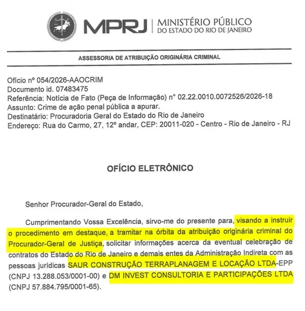 MPRJ abre investigação sobre negócios de Douglas Ruas