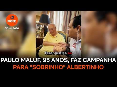 Paulo Maluf, 95 anos, faz campanha para “sobrinho” Albertinho
