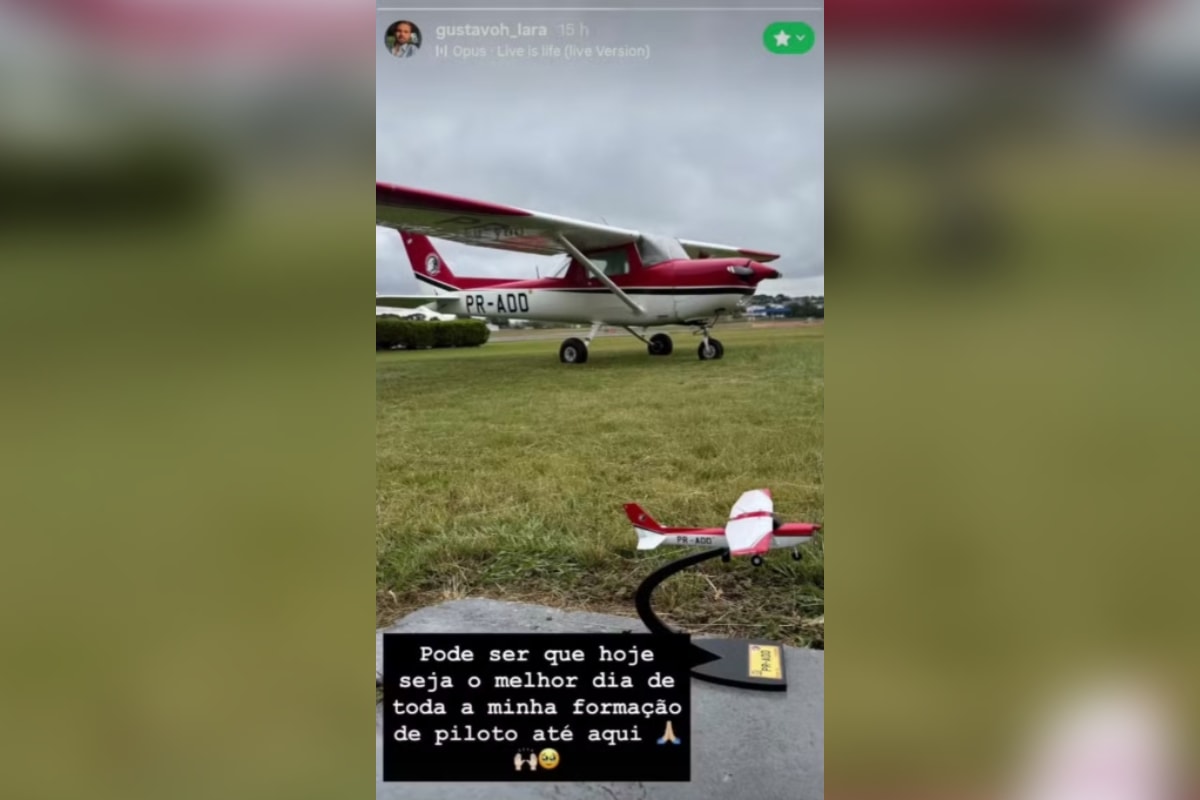 Aluno celebrou 1º voo horas antes de morrer com “banho de óleo” no PR