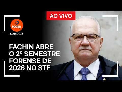 Ao vivo: Fachin abre o 2º semestre forense de 2026 no STF