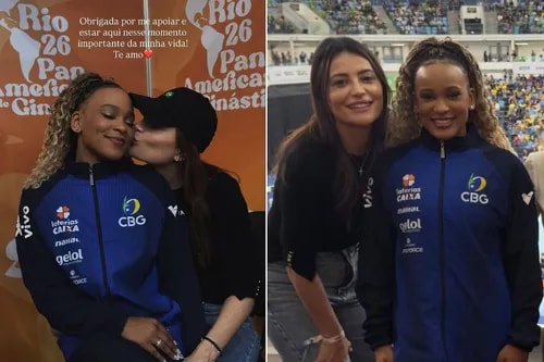 Equipe de Rebeca Andrade se manifesta após declaração à mulher