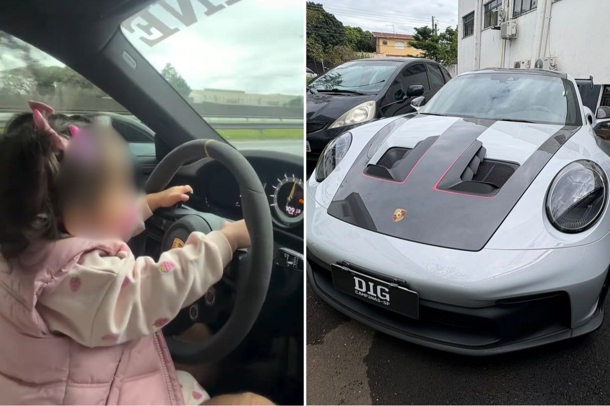 Porsche é apreendido após dono postar vídeos a 300 km/h e com filha no colo