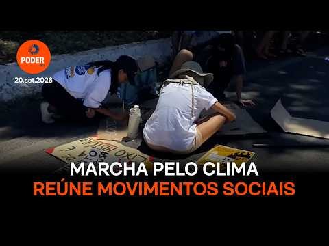 Marcha pelo Clima reúne ONGs e partidos de esquerda em Brasília