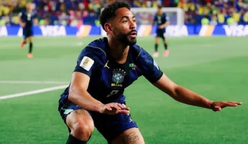 Veja reação da mãe de Matheus Cunha após gols na Copa do Mundo