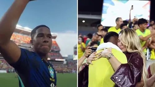 Gabriely publica carta emocionante antes da estreia de Endrick na Copa