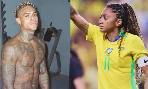MC Cabelinho engata romance com estrela da Seleção Brasileira Feminina