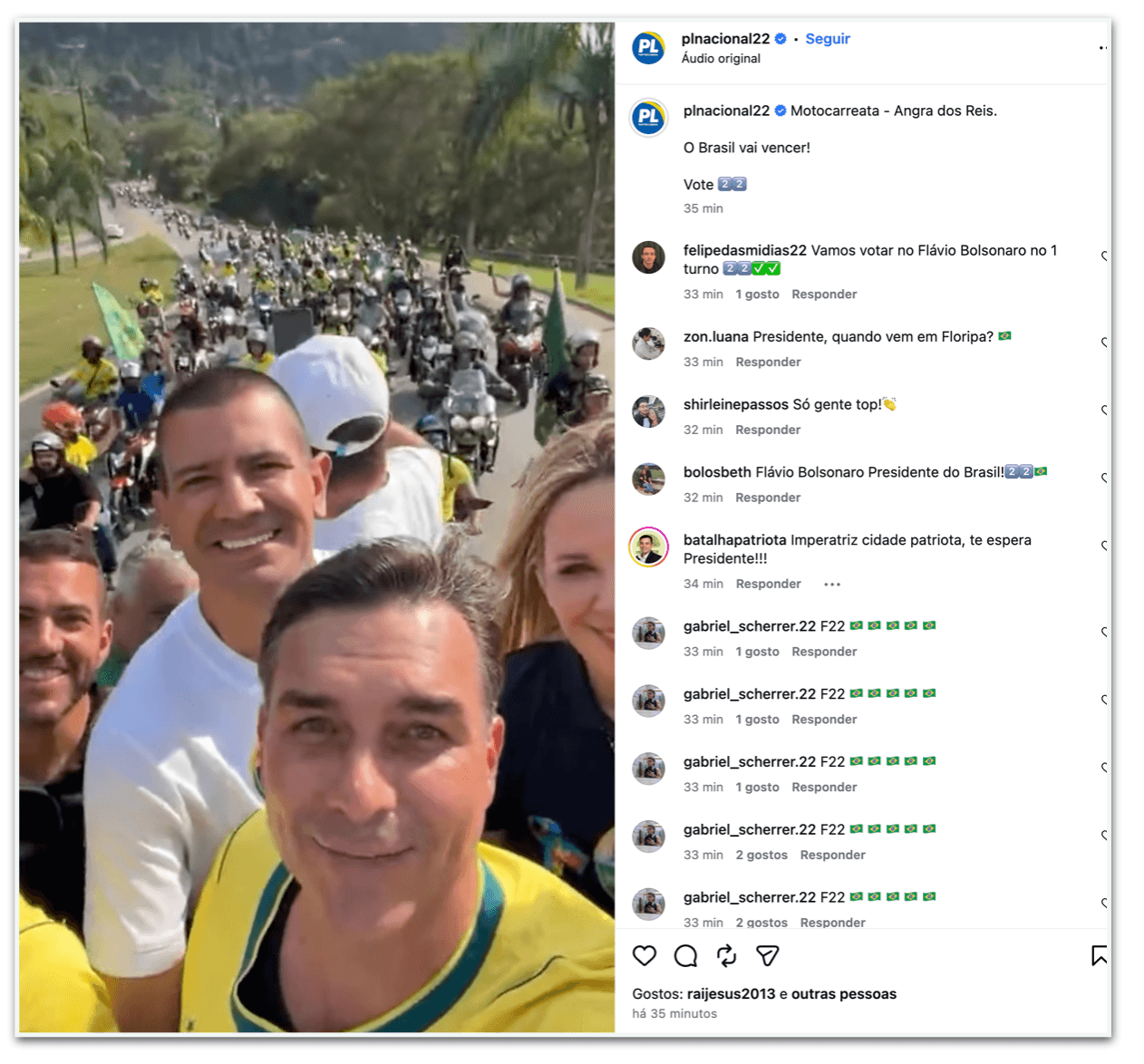 Flávio participa de motociata e barqueata em Angra; veja imagens