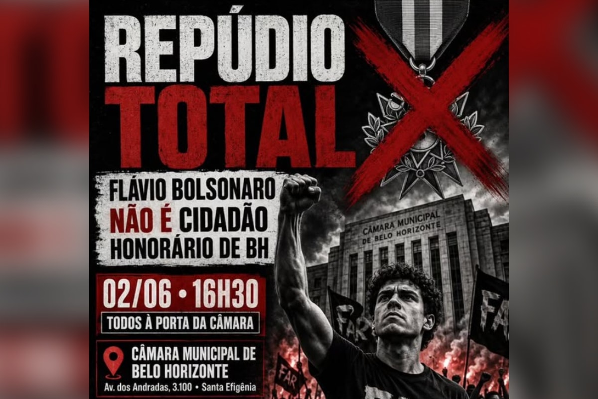 Torcida do Galo convoca ato contra homenagem a Flávio Bolsonaro em BH