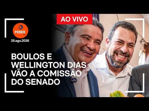 Ao vivo: Boulos e Wellington Dias vão a comissão do Senado