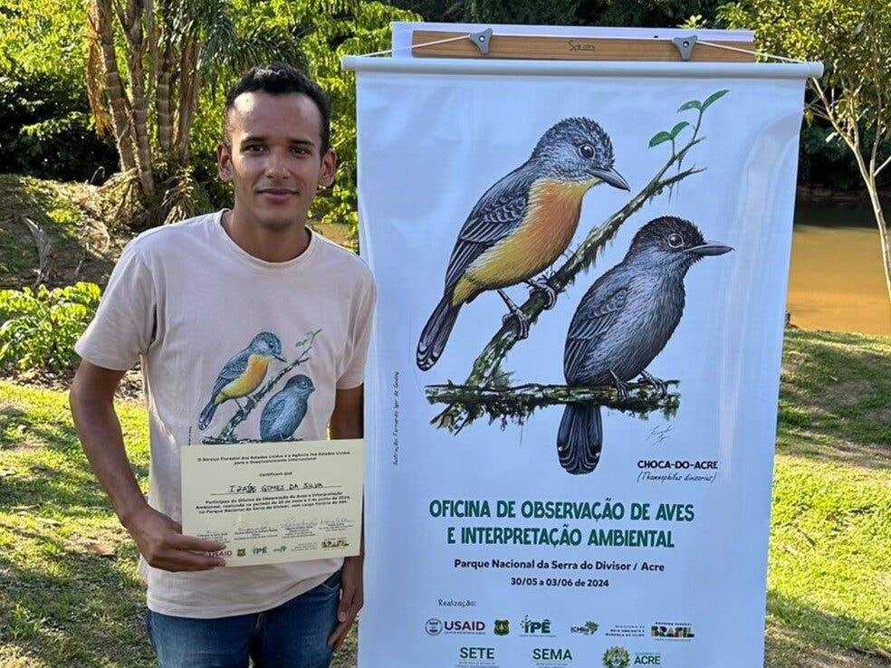 Acreano transforma curiosidade e paixão por aves em trabalho na Amazônia