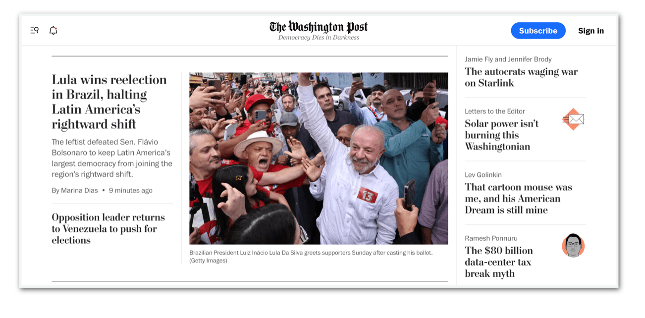 Saiba o que os jornais internacionais dizem sobre a vitória de Lula