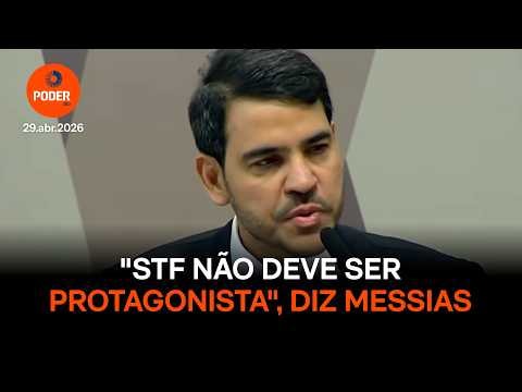 STF “não deve ser protagonista”, diz Jorge Messias em sabatina