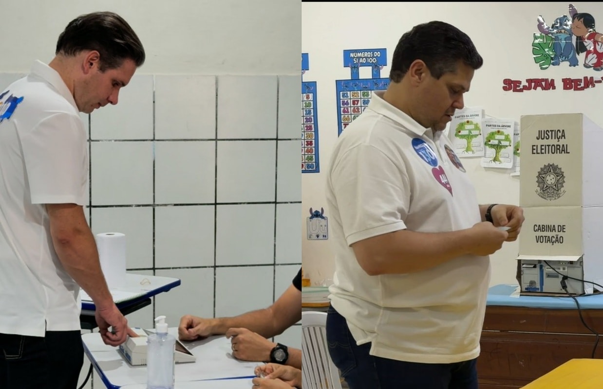 Davi Alcolumbre e Hugo Motta votam em seus redutos eleitorais