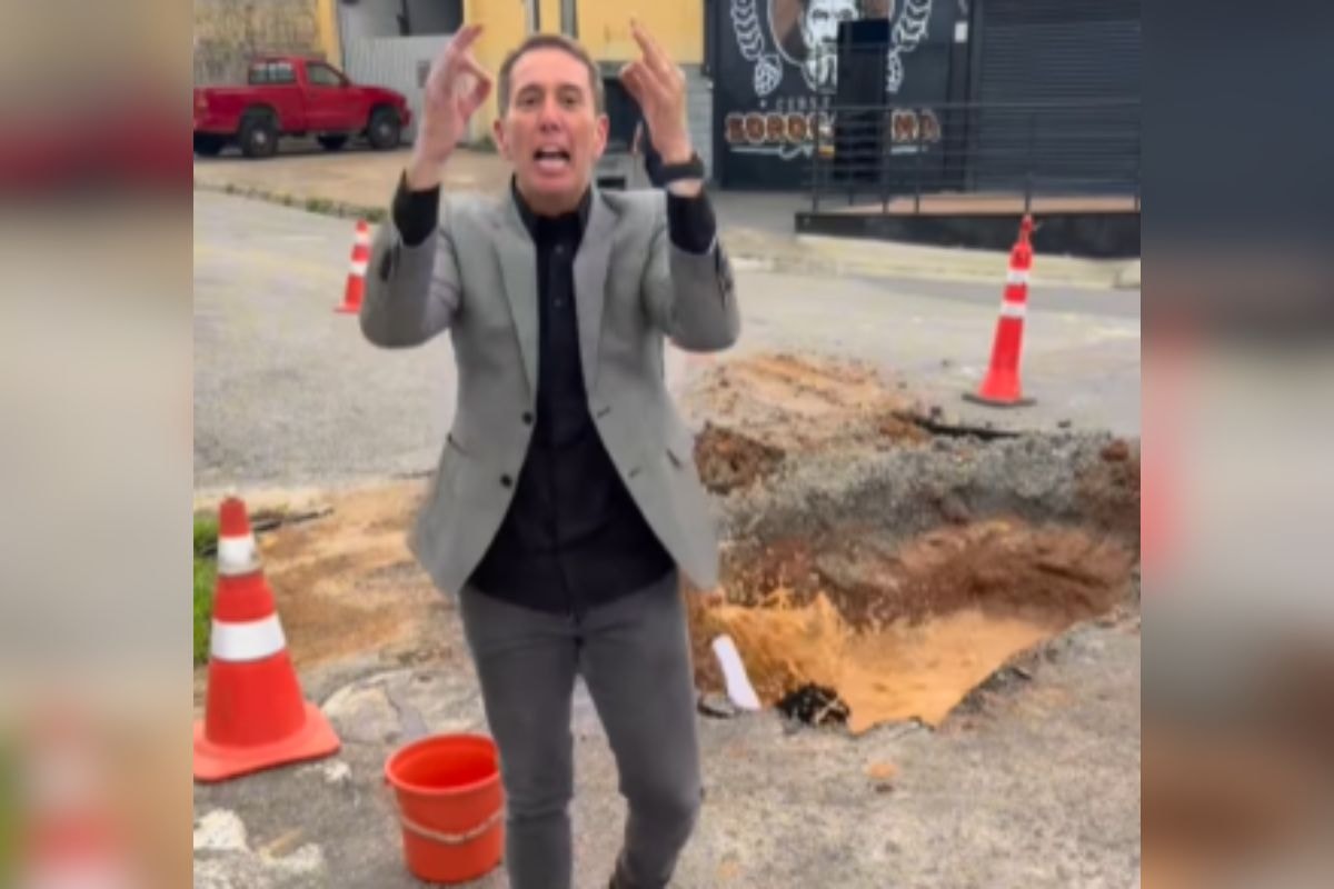 Denúncia: prefeito teria pedido buraco forjado para gravar vídeo