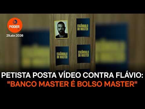 Petista divulga vídeo contra Flávio: “Banco Master é Bolso Master”