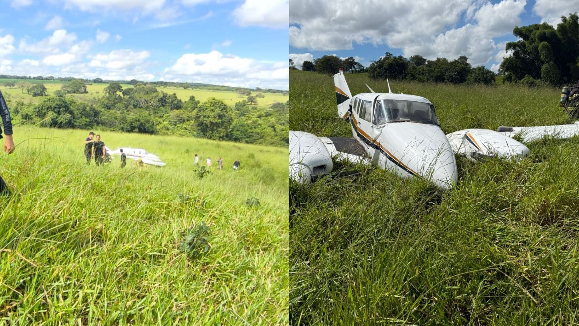 Uma pessoa morre após queda de avião no interior de SP