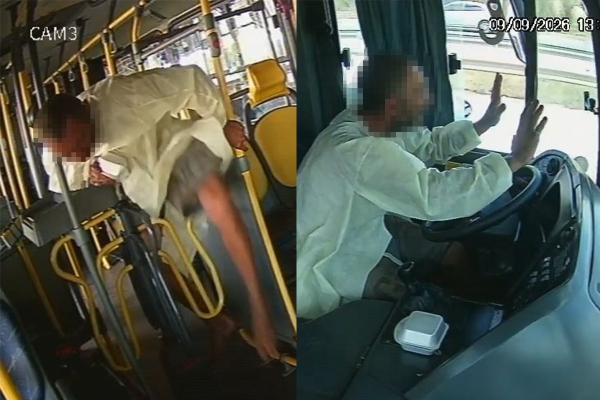 Justiça mantém prisão de paciente que furtou ônibus de avental no DF