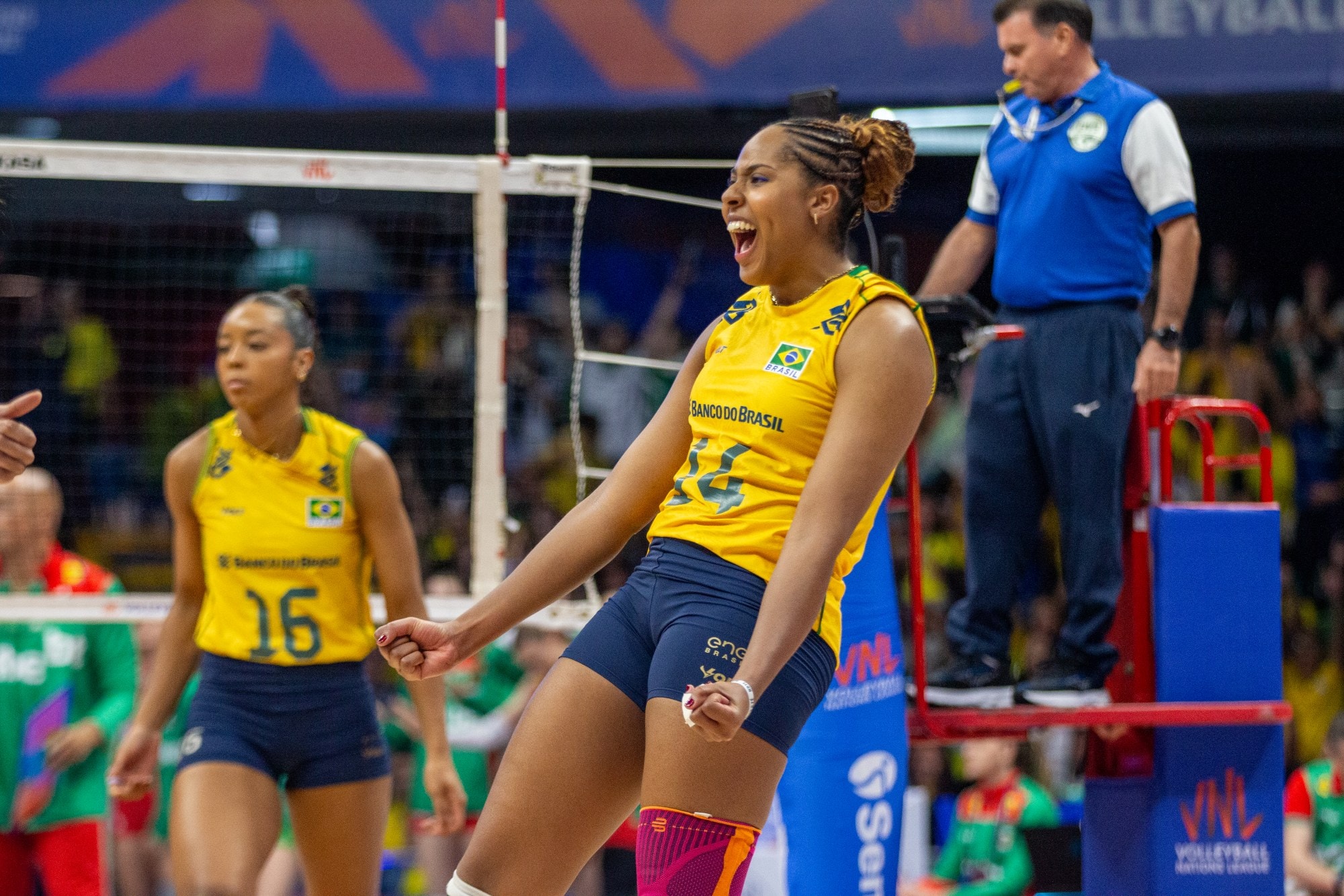 Brasil invicto marca encerramento da etapa da VNL em Brasília. Confira