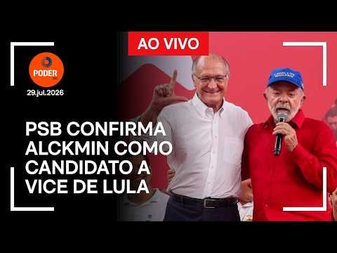 Ao vivo: PSB confirma Alckmin como candidato a vice de Lula