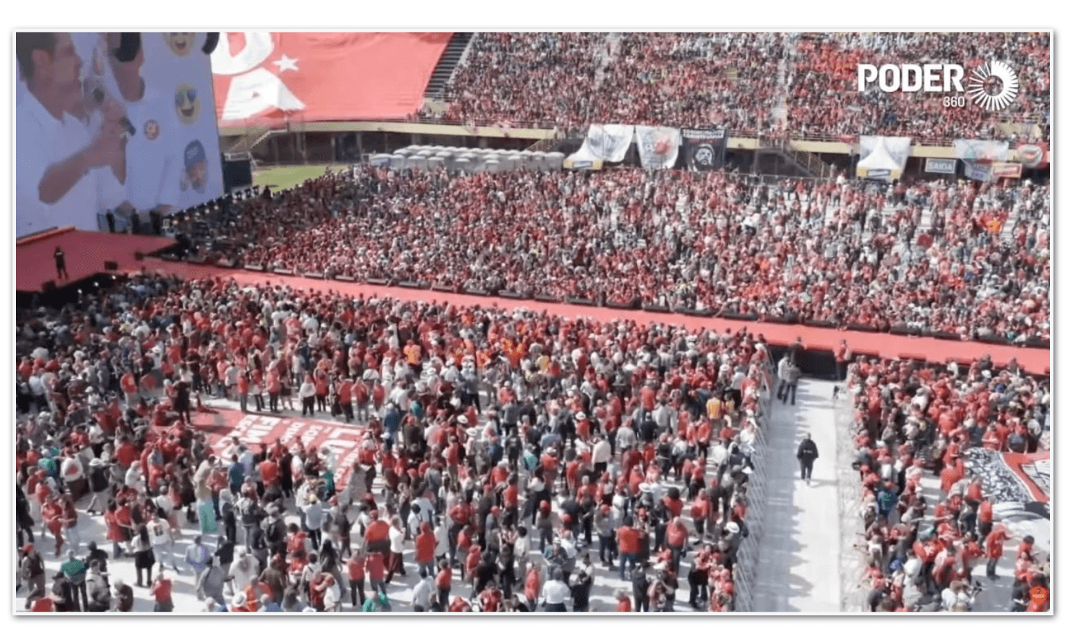 Lula e Flávio têm públicos moderados em comícios de largada