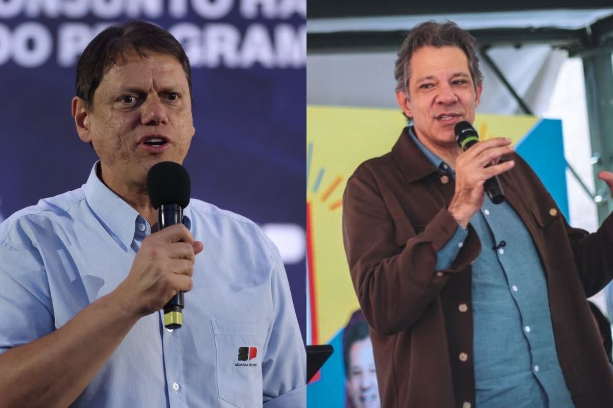 Quaest em SP: Tarcísio mantém 44%; Haddad cai para 24%