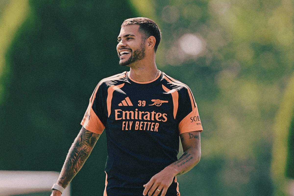 Recém-contratado, Bruno Guimarães realiza primeiro treino pelo Arsenal
