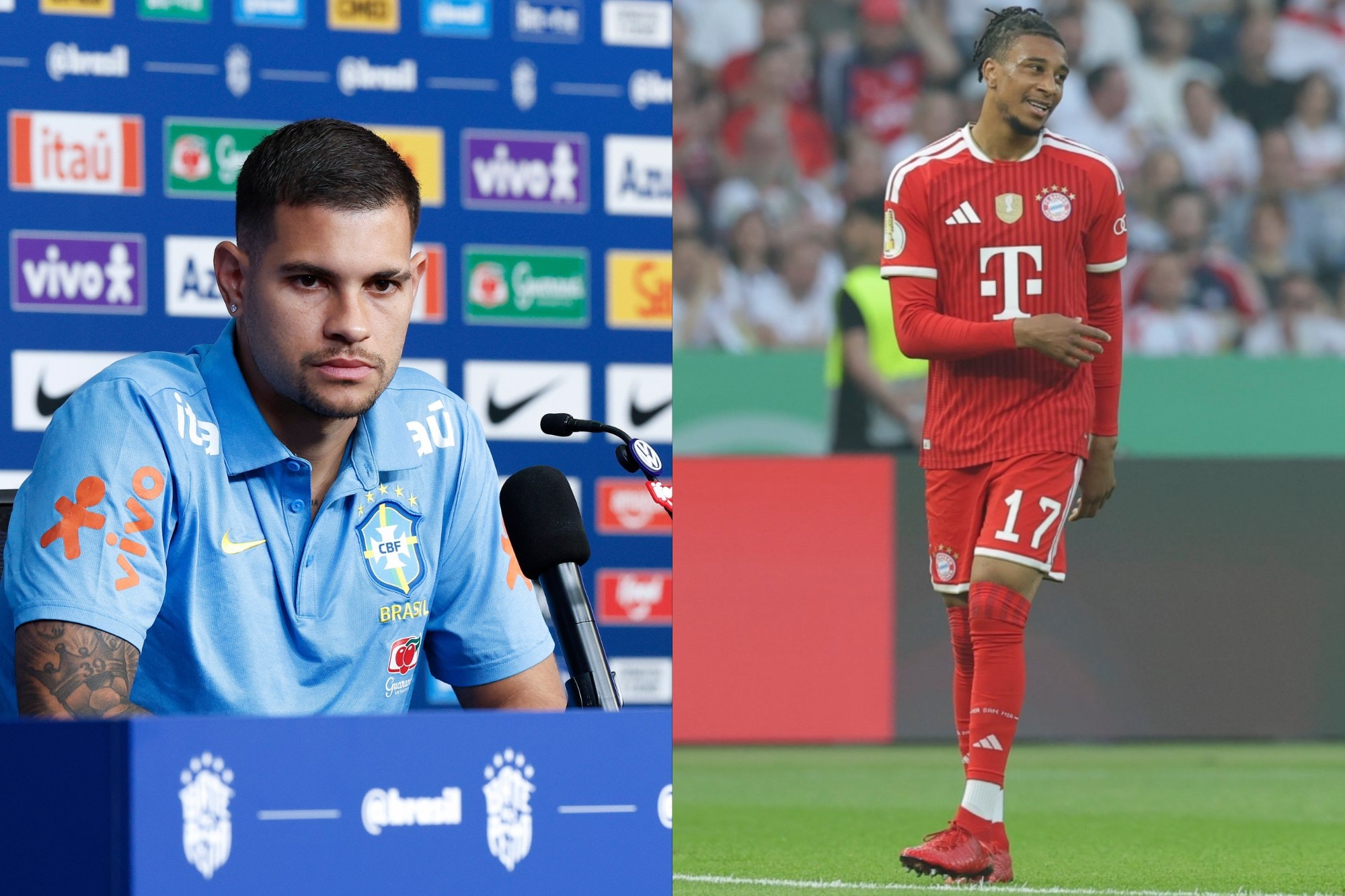 Bruno Guimarães responde provocação de Olise: "Só faz pra aparecer"
