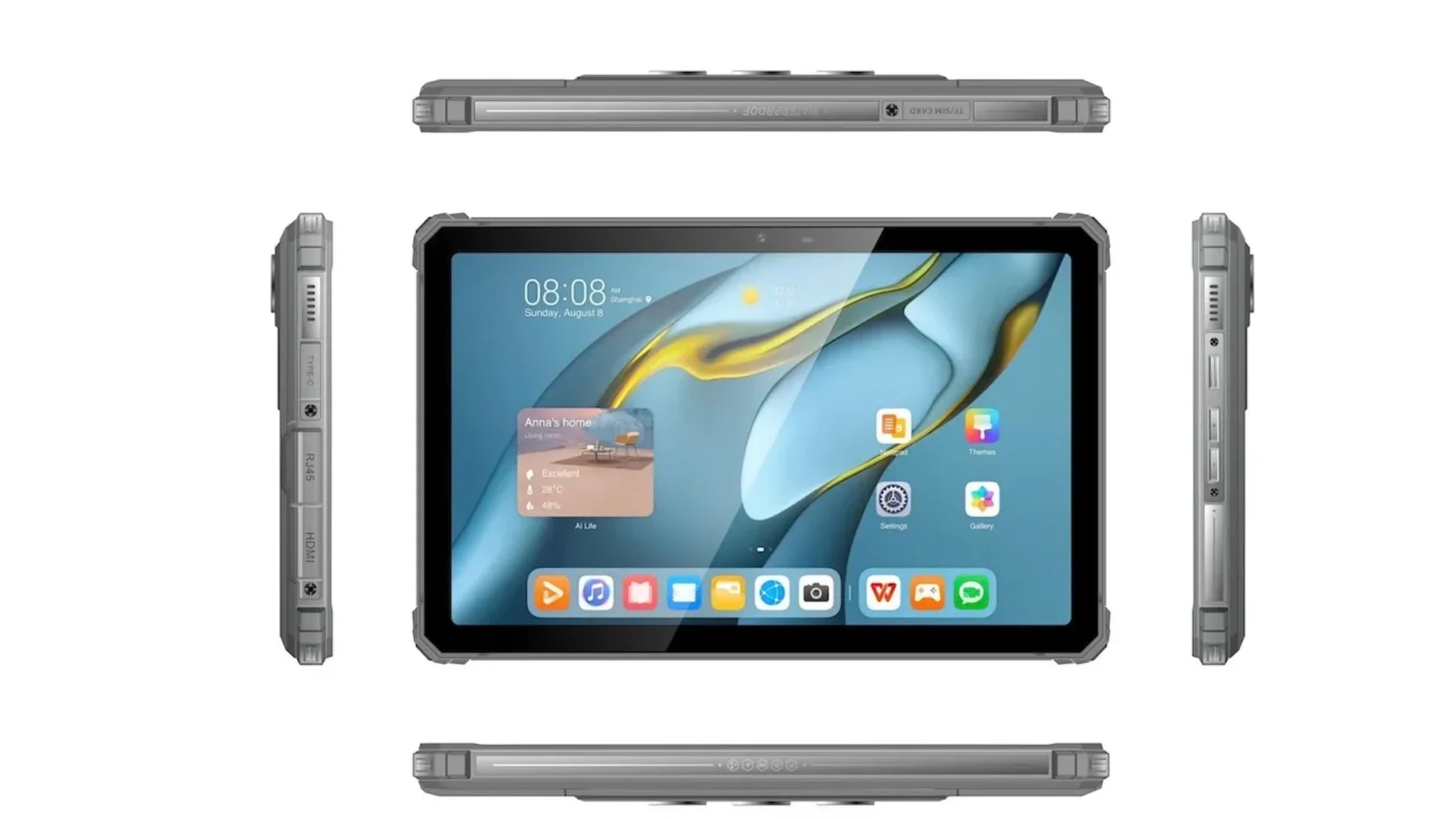 Novo tablet Rugtake tem HDMI e Ethernet para conectar monitor e internet por cabo