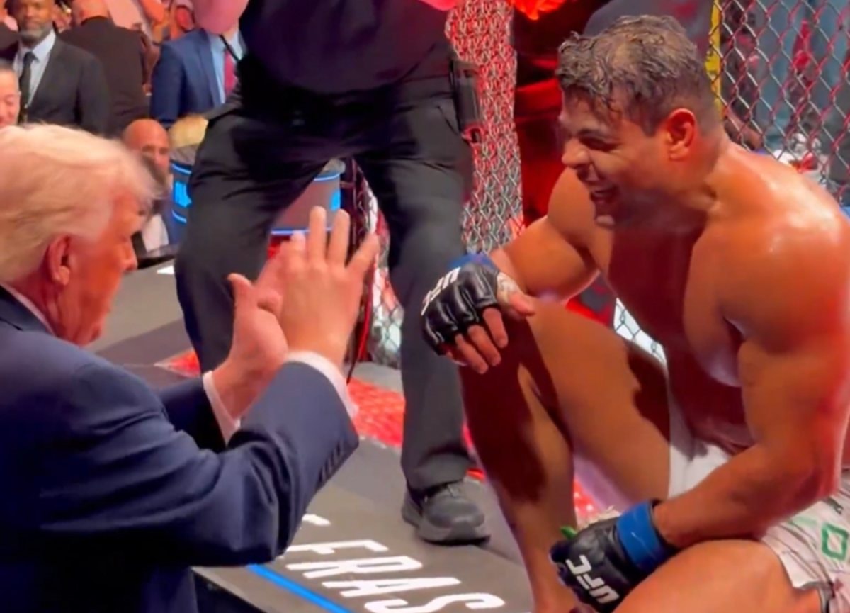 Trump elogia lutador brasileiro no UFC: "Bonito demais. Poderia ser modelo"