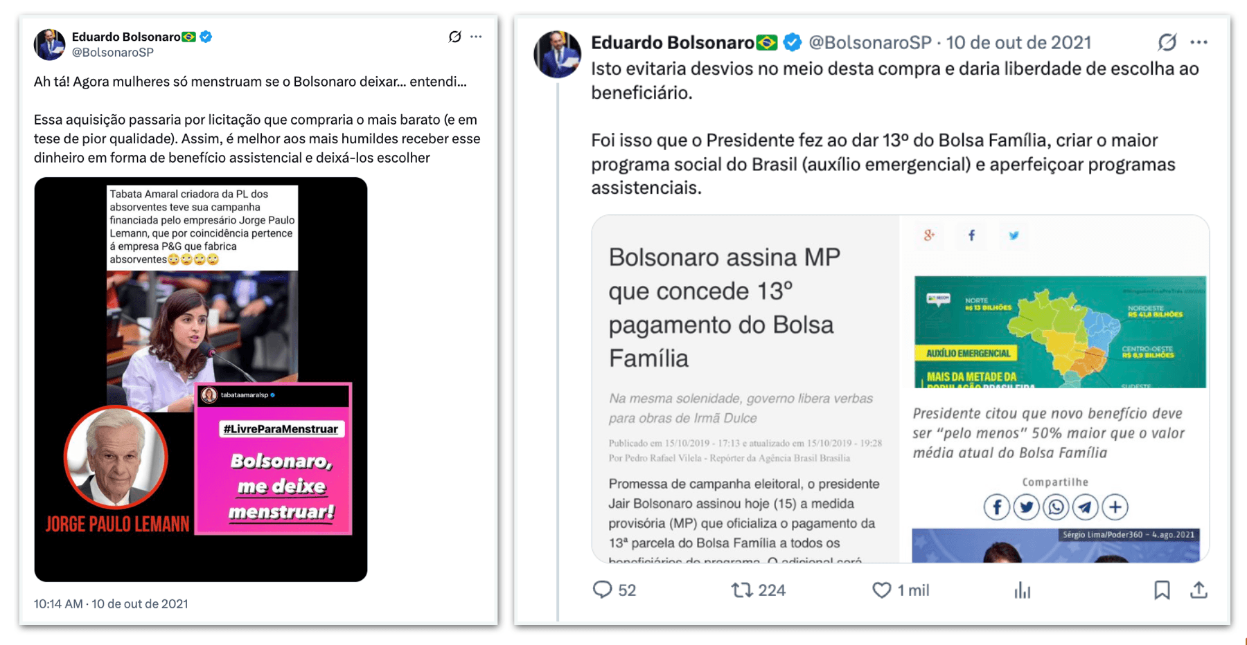 STF condena Eduardo Bolsonaro por difamação contra Tabata Amaral