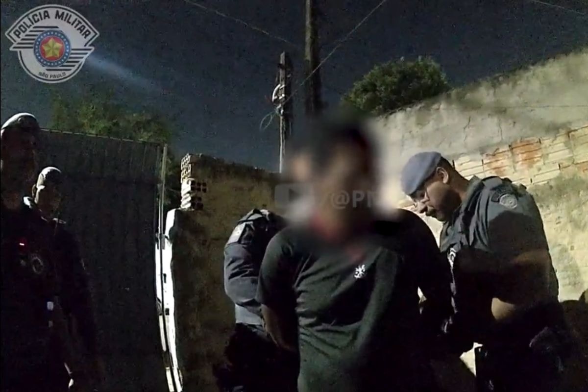 Homem usa pitbull para ameaçar mulher e impedir abordagem da PM em SP